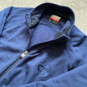 Mens Icebreaker Merino Real Fleece 260 Full Zip Sweater Size Large EUC